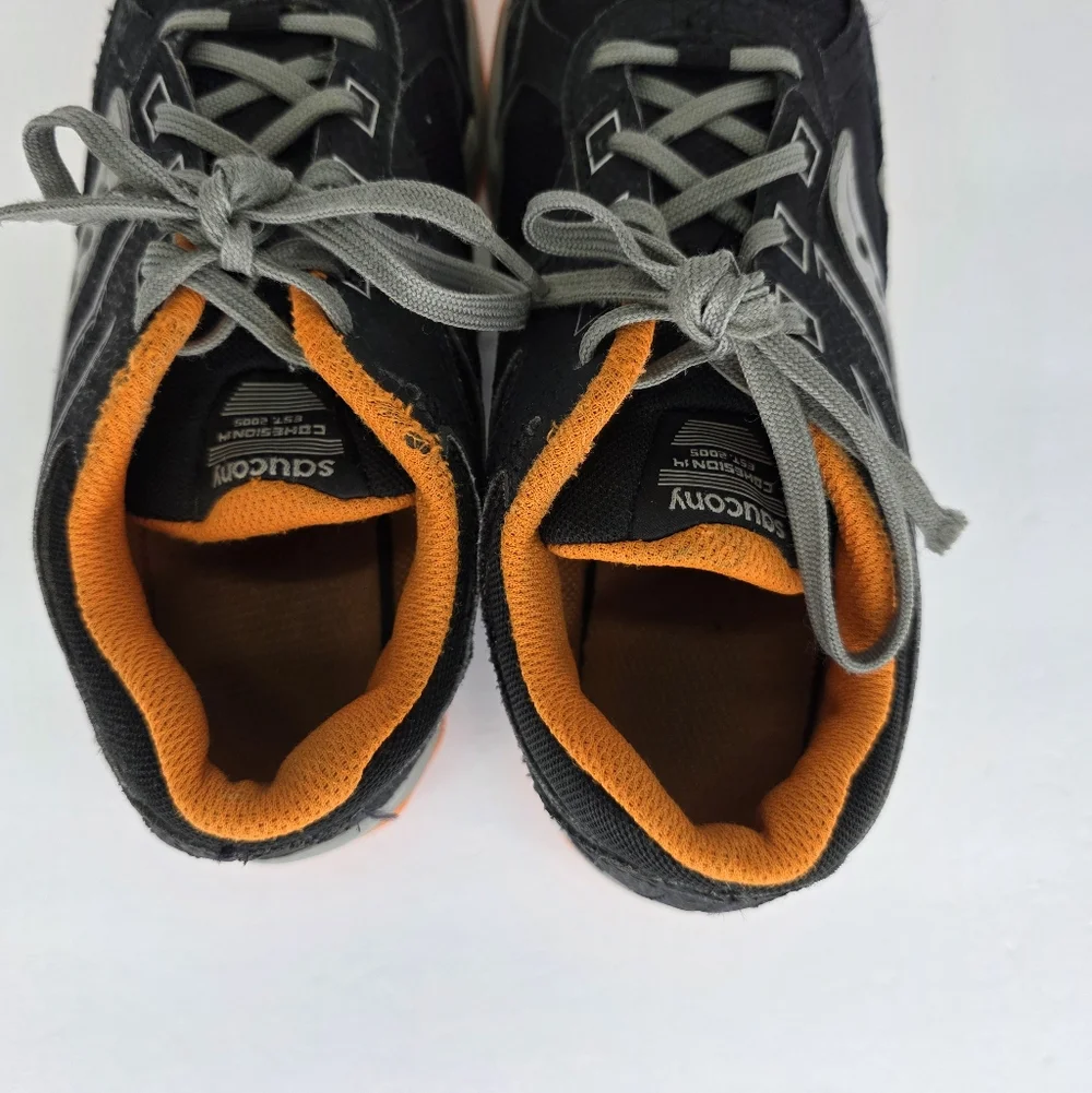 Saucony Kids Cohesion TR14 Lace T Toe (LTT) Trail Running Shoes Size 4Wide Black - Picture 11 of 14